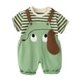 thumbnail image 1 of TAIAOJING Toddler Boys Outfits Sets Stylish Jumpsuit Onesies For Home Leisure Activities And Parties For Ages 1-6 Fashion For Summer Autumn Cute 5-6, 1 of 8
