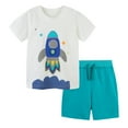 thumbnail image 1 of TAIAOJING Toddler Boys Summer 2PCS Outfit Sets 2023 Cute White Top And Green Shorts Kids Name Brand Teen Boys Two Piece Sets Clothing 2-3 Years, 1 of 9