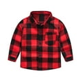 thumbnail image 1 of TAIAOJING Toddler Child Boys Kids Long Sleeved Striped Plaid Stand Up Collar Shirt Jacket Stylish Baby Daliywear 6-7 Years, 1 of 9