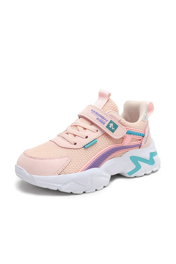 Toddler Child Fashion Mesh Lace Up Sneakers Color Matching Casual Comfortable Running Shoes Soft Footwear 10.5-11 Years