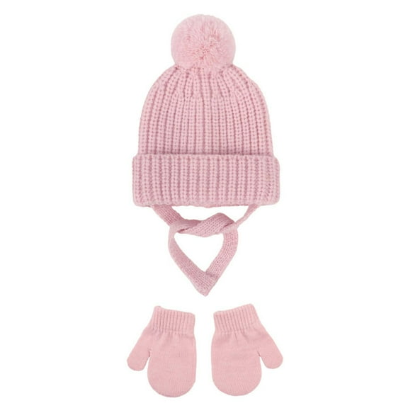 TAIAOJING Toddler Child For Knitted Knitted Hat Boys And And Warm Winter For Girls Hat Autumn Woolen Hat With Gloves Classic Baby Daliywear 1-2 Years
