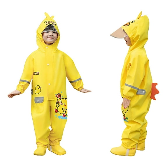 TAIAOJING Toddler Child Raincoat Boy Child Water Girl Baby Kindergarten Transparent Primary School Student Poncho Dinosaur Raincoat Rain Gear Boho 6-8Y