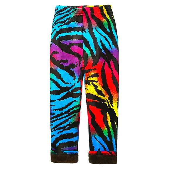 TAIAOJING Toddler Children Thermal Pants Girls Casual Leggings Fashion Slim Fit Pants For Babies Boho 3-4Y