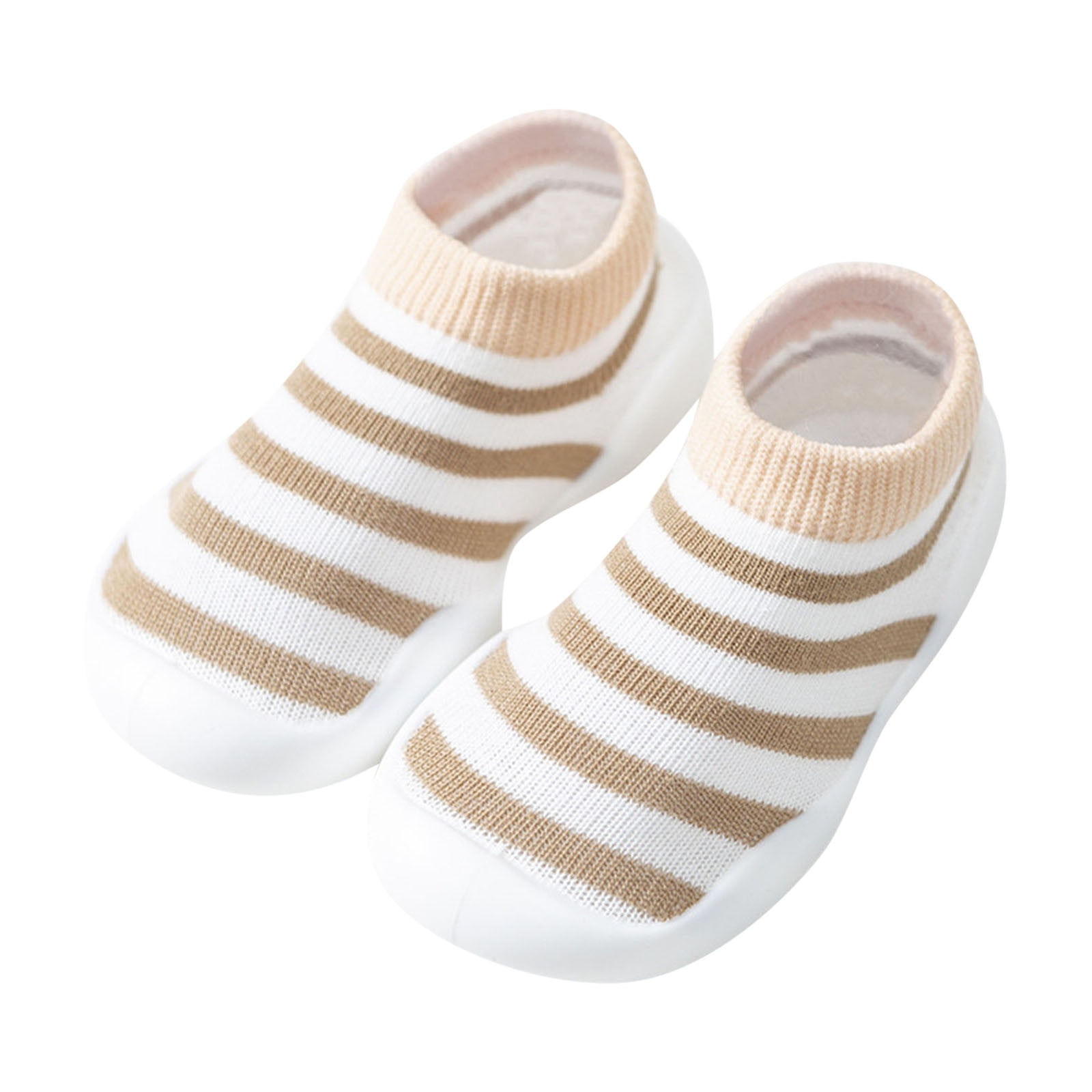 TAIAOJING Toddler First Walker Sock Shoes Kids Baby Boys Girls Striped