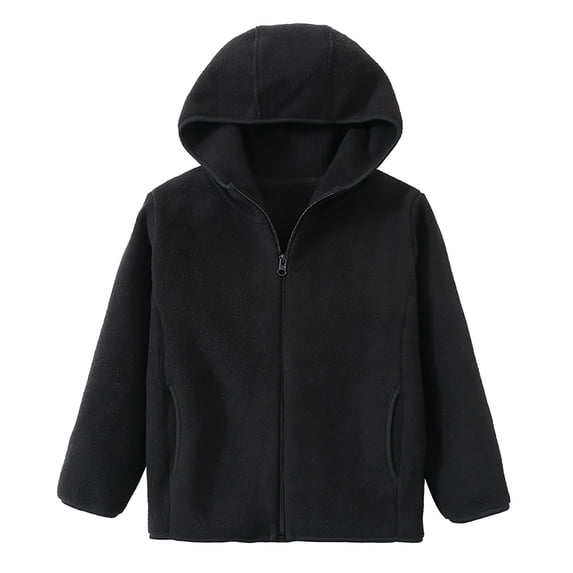 TAIAOJING Toddler Girl Boy Windbreaker Hooded Zip Jackets Children Boys Girls Winter Windproof Solid Zipper Hooded Coat Kids Warm Outerwear Lightweight Coat Windbreaker 9-10 Years