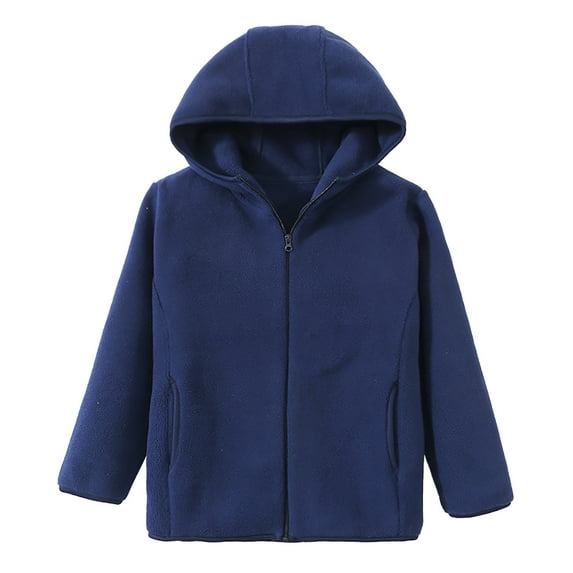 TAIAOJING Toddler Girl Boy Windbreaker Hooded Zip Jackets Children Boys Girls Winter Windproof Solid Zipper Hooded Coat Kids Warm Outerwear Lightweight Coat Windbreaker 3-4 Years