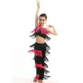 thumbnail image 1 of TAIAOJING Toddler Girls 2PCS Latin Ballroom Dance Outfits Sets Tassel Camisole Fringe Pants Modern Dancewear Cute 8-10Y, 1 of 5