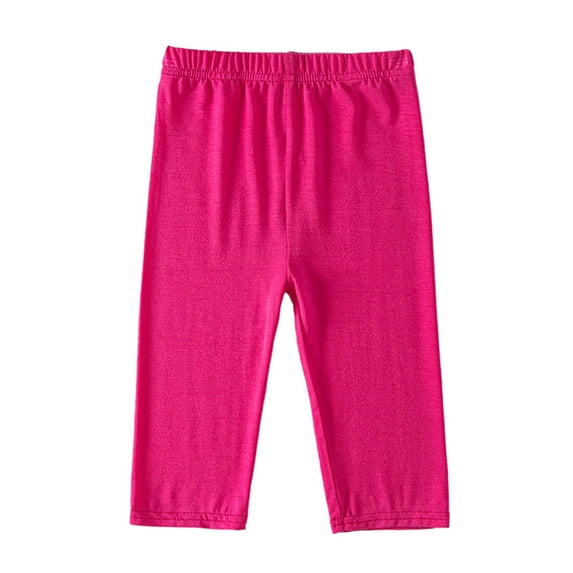 TAIAOJING Toddler Girls Athletic Shorts Capri Leggings Kids Running Pants Shorts Workout Tights Cropped Pants Shorts Pants Lovely Baby Child Daliywear 5-6 Years