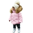 thumbnail image 1 of TAIAOJING Toddler Girls Boys Hoodies Down Puffer Jacket Coat Clothes Snowsuit Kids Hooded Winter Girls Boys Padded Baby Boys Coat& Fall Winter Warm Outerwear Parka 18-24 Months, 1 of 4