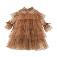thumbnail image 1 of TAIAOJING Toddler Girls Dress Long Sleeve Summer Fashion Dress Princess Dress Casual Dress Tutu Mesh Skirt Outwear, 1 of 7