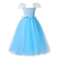 thumbnail image 1 of TAIAOJING Toddler Girls Fairy Tale Mesh Princess Dress With Floral Embroidery Floor Length Party Gown For Pageant Birthday 4-5Y, 1 of 3