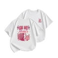 thumbnail image 1 of TAIAOJING Toddler Girls Graphic Tees Letter Print Short Sleeve T-Shirt Cute Summer Tops Versatile 120, 1 of 5