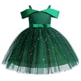 thumbnail image 1 of TAIAOJING Toddler Girls Princess Pageant Gown Dresses Solid Color Bowknot Party Princess Dress Boho 2-3Y, 1 of 6