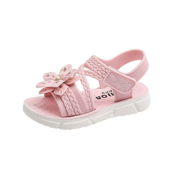 TAIAOJING Toddler Girls Sandals Active Kids Comfortable Daily Use Footwear Durable Outdoor Vacation Ons For Ages 3-12 Summer For Young Girls Cute 7-8Y