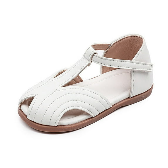 TAIAOJING Toddler Girls Sandals For Outdoor Activities Ideal Flat Shoes With Closure For Comfort And Stability For 2-7 Years Old Boho 2-2.5Y