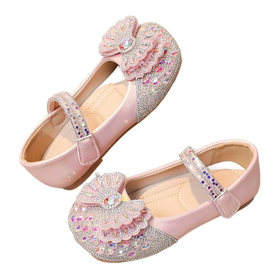 TAIAOJING Toddler Girls Shoes With Soft Soles For Middle And Older Children Lovely 35