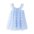 thumbnail image 1 of TAIAOJING Toddler Girls Sleeveless 3D Butterfly Tulle Princess Dress Dance Party Dresses Clothes, 1 of 4