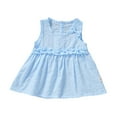 thumbnail image 1 of TAIAOJING Toddler Girls Summer Sleeveless Dress Casual Playwear Elastic Waist Comfortable Outfits Sets For 1-5 Year Olds Leisure 1-2Y, 1 of 7