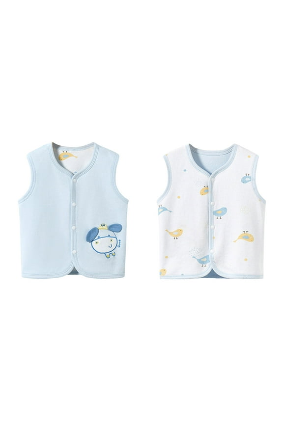 Toddler Hoodies Baby Jacket Lightweight Girls Boys Winter Sleeveless Warm Cartoon Pig Elephant Dog Prints Coat Autumn Clothes Lightweight Outwear 2-3 Years