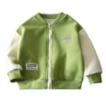 thumbnail image 1 of TAIAOJING Toddler Kids Baby Girls Boys Color Block Coat Jacket Outerwear Zipper Warm Winter Outwear Cute Child Daliywear 18-24 Months, 1 of 3