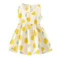 thumbnail image 1 of TAIAOJING Toddler Kids Baby Girls Clothes Summer Sleeveless Floral Cartoon Plaid Dress Casual Beach Dresses Outfits For 4-5 Years, 1 of 3