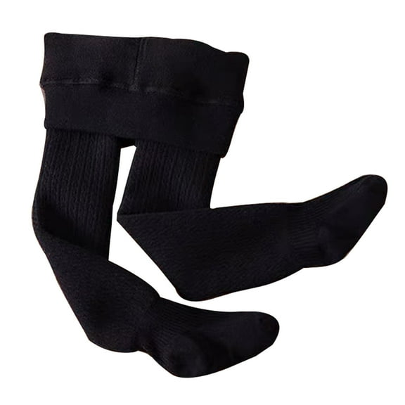 TAIAOJING Toddler Kids Baby Girls Cotton Lined Solid Warm Leggings Pantihose Stretchy Basic Full Length Pants Pantyhose For Winter Fashion Outfit 8-9 Years