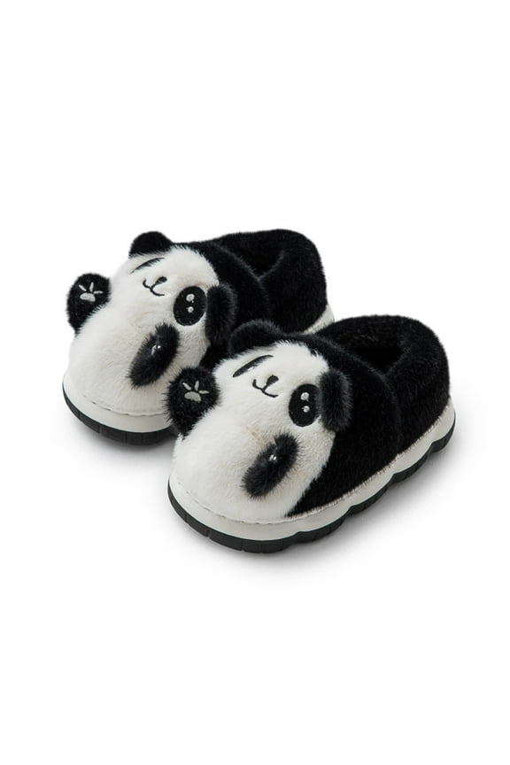 Toddler Kids Cartoon Panda Slippers Girls Boys Memory Foam Comfy Slippers Warm Shoes Relaxed Fit Footwear 2.5-3 7 Years