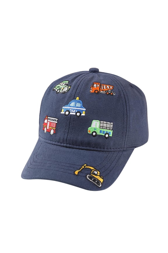 Toddler Kids Embroidered Car Baseball Cap | Adjustable Sun Protction Hat For Spring & Fall Comfort 2-8Y