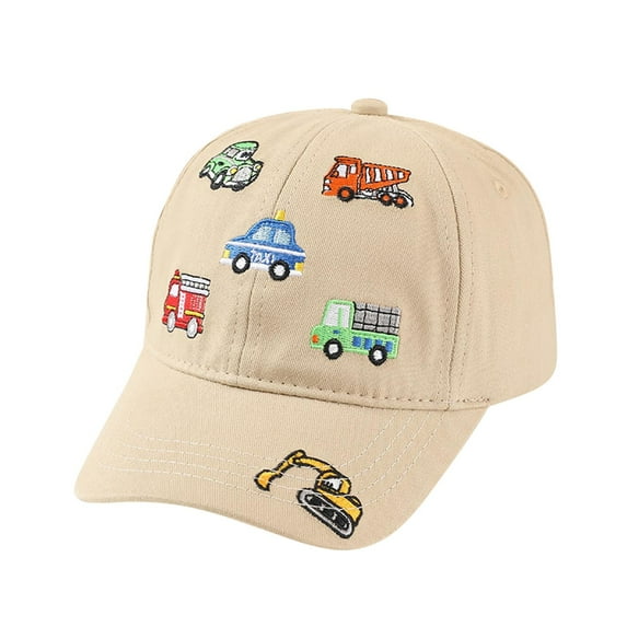 TAIAOJING Toddler Kids Embroidered Car Baseball Cap | Adjustable Sun Protction Hat For Spring & Fall Relaxed Fit 2-8Y