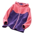 thumbnail image 1 of TAIAOJING Toddler Kids Fall Jackets Boys Girls Long Sleeve Winter Patchwork Colour Zippered Hoodie Coat Thicken Warm Outwear Snowsuit 5-6 Years, 1 of 4