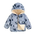 thumbnail image 1 of TAIAOJING Toddler Kids Girls Boys Bomber Down Puffer Jacket Zip-Up Baby Girls Coat Boys Windproof Warm Winter Outerwear Cartoon Hooded Girls Coat& Fall Jacket Coats Parka 2-3 Years, 1 of 3