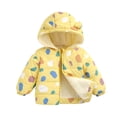 thumbnail image 1 of TAIAOJING Toddler Kids Girls Boys Bomber Down Puffer Jacket Zip-Up Baby Girls Coat Boys Windproof Warm Winter Outerwear Cartoon Hooded Girls Coat& Fall Jacket Coats Parka 4-5 Years, 1 of 3