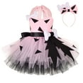 thumbnail image 1 of TAIAOJING Toddler Kids Caveman Girls Dog Bones Historical Cavegirl Tulle Dress Princess Outfits For 7-8 Years, 1 of 5
