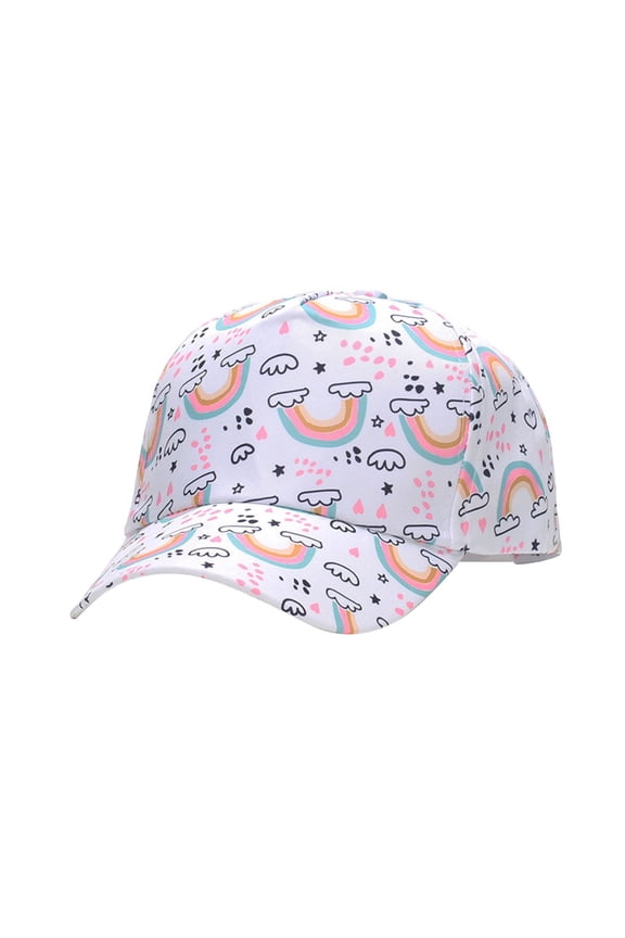 Toddler Kids Hats Caps For Outdoor Sports And Daily Casual Wear Adjustable Animal And Fruit Print Design For Picnics And Parties For Children 4 10 Holiday 4-10Y
