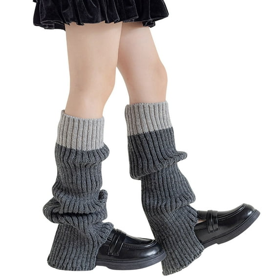 TAIAOJING Toddler Kids Leg Warmers Knitted Leg Warmers Loose Socks Knee High Leg Warmers For Girls Lovely Baby Child Daliywear One Size