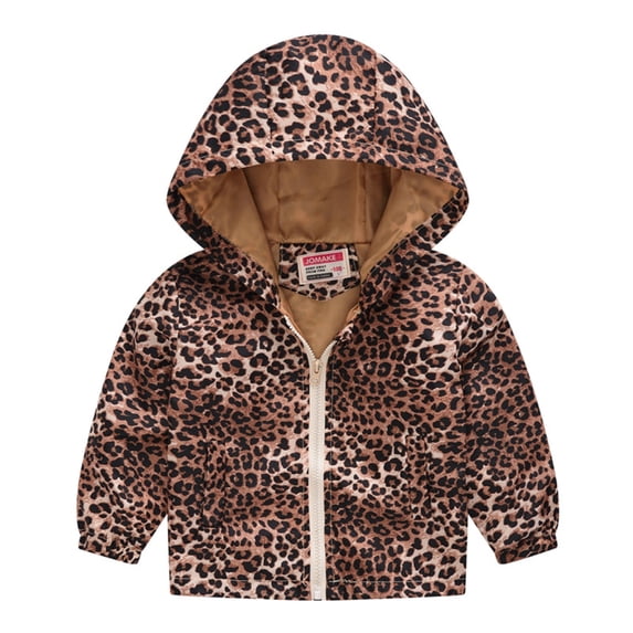 TAIAOJING Toddler Kids Spring Fall Jackets Baby Boys Girls Cartoon Dinosaur Rainbow Camouflage Zip Windproof Jacket Hooded Trench Lightweight Coats Windbreaker Casual Outerwear For 18-24 Months
