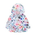 thumbnail image 1 of TAIAOJING Toddler Kids Spring Fall Jackets Baby Girls Print Summer Autumn Cute Tops Hooded Coat Clothes For 6-7 Years, 1 of 2