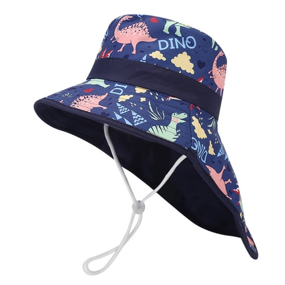 TAIAOJING Toddler Kids Sun Hat Adjustable Fisherman Cap For Boys Girls Outdoor Party Summer Beach Playground Lightweight Breathable Cozy 2-5Y
