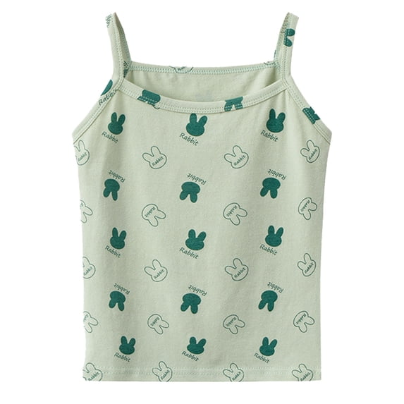 TAIAOJING Toddler Kids Undershirt Tank Tops Soft Undershirt For Boys Girls Ribbed Knit Tank Tops Lovely Baby Child Daliywear 10-12 Years