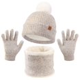 thumbnail image 1 of TAIAOJING Toddler Kids Winter Hats Gloves Scarfs Mittens Neck Warmer For 3-6 Year Old Baby Girls Boys Lovely 3-6Y, 1 of 2