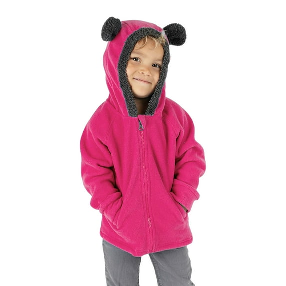TAIAOJING Toddler Kids Winter Jackets Kids Baby Boys Girls Sweatshirt Coat Fall Winter Zip Up Cute Bear Ears Hooded Warm Coat Outwear Outwear Snowsuit 18-24 Months