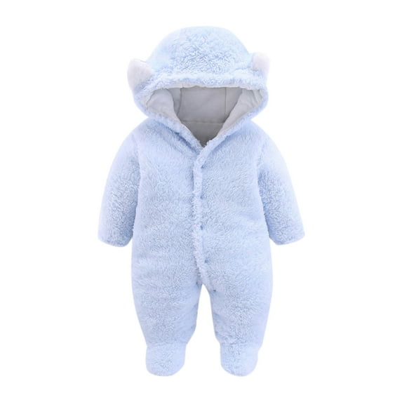 TAIAOJING Toddler Cute Jacket Baby Boys Girls Winter Cute Warm Jumpsuit Romper Coat Warm Outwear 0-3 Months
