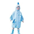 thumbnail image 1 of TAIAOJING Toddler Summer Autumn Boys Girls Plain Color Buttoned Thick Poncho Raincoats Rain Ponchos Leisure 11-14Y, 1 of 4