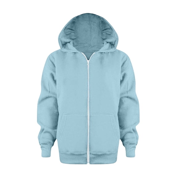 TAIAOJING Toddler Sweatshirt Color Solid Color Zip Jackets Long Hoodie Tops Sleeve Up Girls Kids Boys Coat&jacket Cute Baby Child Daliywear 5-6 Years