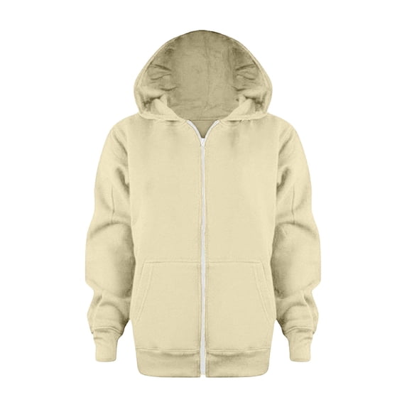 TAIAOJING Toddler Sweatshirt Color Solid Color Zip Jackets Long Hoodie Tops Sleeve Up Girls Kids Boys Coat&jacket Soft Baby Child Daliywear 5-6 Years