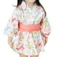 thumbnail image 1 of TAIAOJING Toddler Trendy Girls Outfits Sets Stylish Printed Kimono Long Sleeve Set For Casual Wear For Girls Ages 1-6 For Year Round Fashion Fashionable 3-4Y, 1 of 7