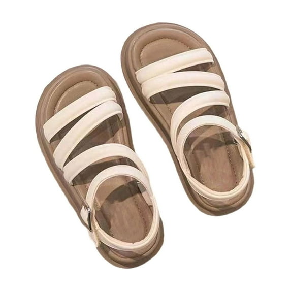 TAIAOJING Toddler Trendy Girls Sandals Daily Casual And Formal Occasions Comfortable Stylish Footwear For Ages 4 To 12 For Summer Activities Birthday 6.5-7Y