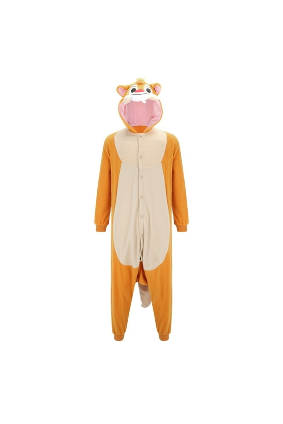Unisex Adult Animal Pajamas Warm Sleepwear Onesies Women's And Men's Squirrel Pajamas Sleepwear Pajamas Hooded Jumpsuit Rompers Clubwear Nightwear Plush Onesie