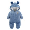 thumbnail image 1 of TAIAOJING Toddler Jacket Baby Girls Boys Hooded Bear Romper Jumpsuit Cartoon Coat 9-12 Months, 1 of 2