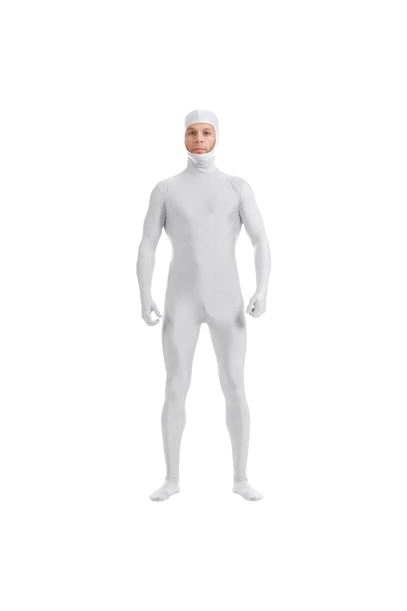 Unisex Full Body Open Face Bodysuit Stretch Zentai Jumpsuit Dance For Performance Party Adult